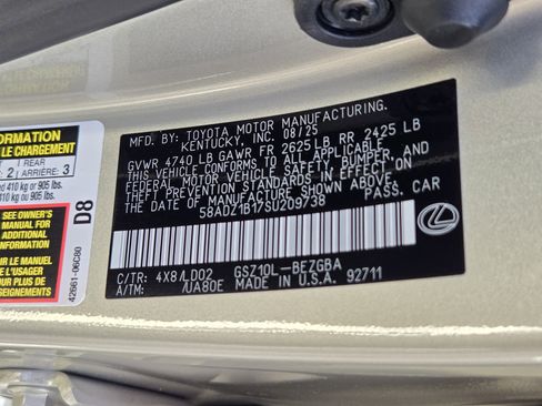 New 2025 Lexus ES 350 w/ Premium Package image 23