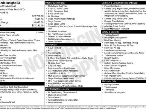 Used 2022 Honda Insight EX image 34