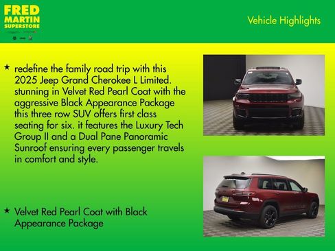 New 2025 Jeep Grand Cherokee L Limited image 7