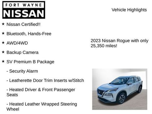 Certified 2023 Nissan Rogue SV w/ SV Premium B Package image 8