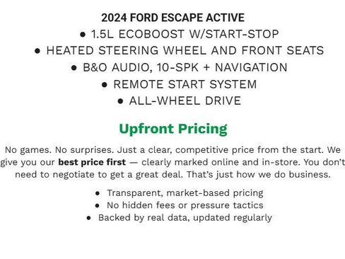 Certified 2023 Ford Escape Active w/ Tech Pack #2 image 1