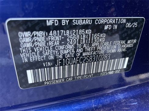 New 2025 Subaru Impreza 2.0i Sport image 28