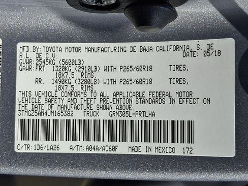 Used 2018 Toyota Tacoma Limited AWD/4WD image 33