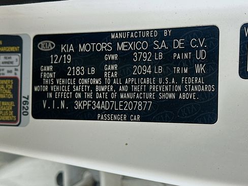 Used 2020 Kia Forte GT-Line w/ GT-Line Premium Package FWD image 12