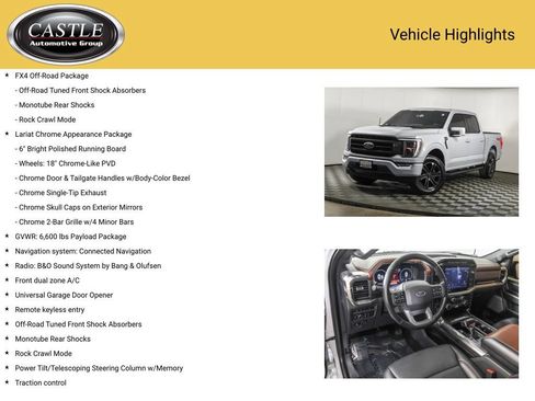 Used 2022 Ford F150 Lariat w/ Equipment Group 502A High AWD/4WD image 8