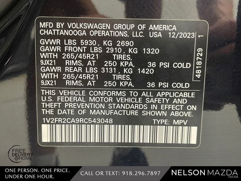 Used 2024 Volkswagen Atlas SEL Premium R-Line image 58