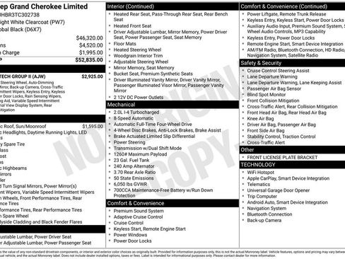 New 2026 Jeep Grand Cherokee Limited w/ Luxury Tech Group II AWD/4WD image 4