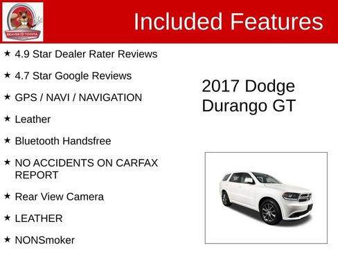 Used 2017 Dodge Durango GT w/ Nav & Power Liftgate Group AWD/4WD image 4