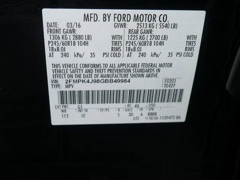 Used 2016 Ford Edge SEL w/ Equipment Group 201A image 26