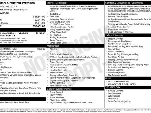 Used 2024 Subaru Crosstrek 2.0i Premium image 9