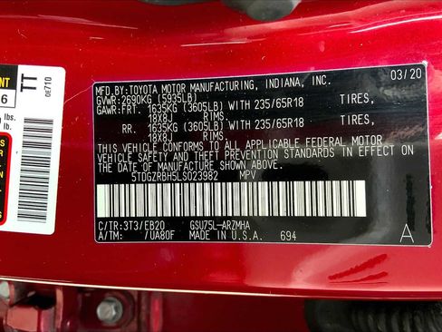 Used 2020 Toyota Highlander XLE AWD/4WD image 34