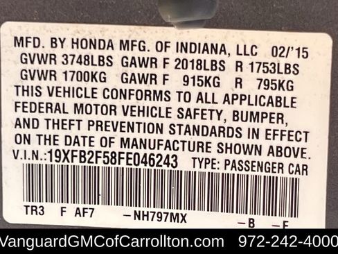 Used 2015 Honda Civic LX image 33