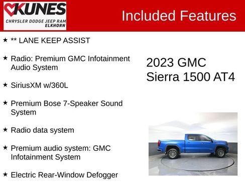 Used 2023 GMC Sierra 1500 AT4 AWD/4WD image 3