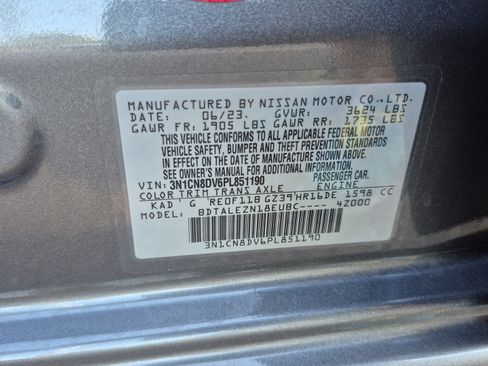 Certified 2023 Nissan Versa S w/ S Plus Package FWD image 31