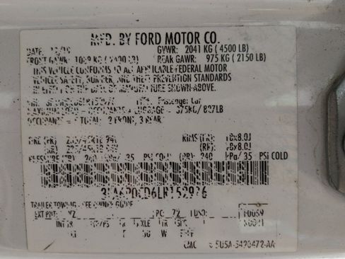 Used 2020 Ford Fusion SEL FWD image 33