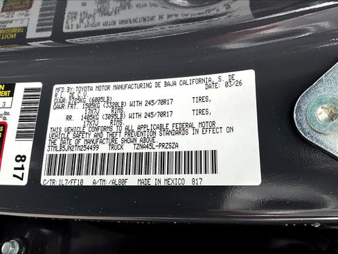 New 2026 Toyota Tacoma SR5 AWD/4WD image 18