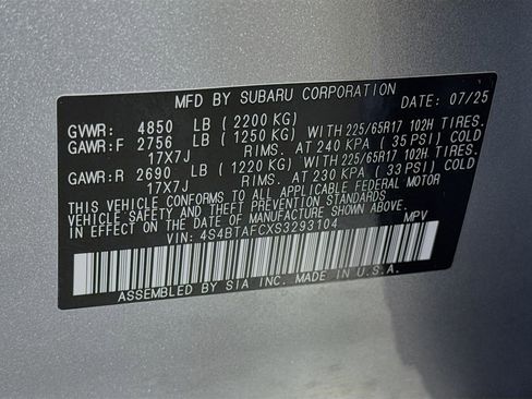 Certified 2025 Subaru Outback Premium image 41