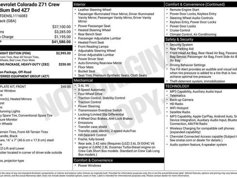 Used 2020 Chevrolet Colorado Z71 w/ Z71 Midnight Edition AWD/4WD image 11