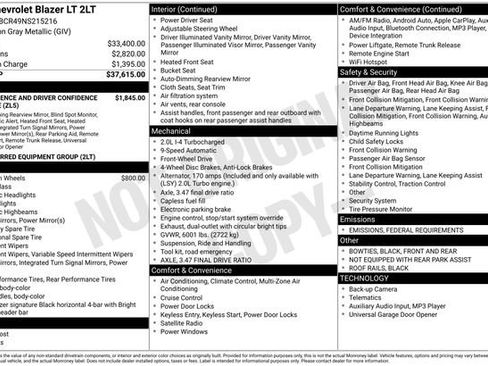 Used 2022 Chevrolet Blazer LT image 35