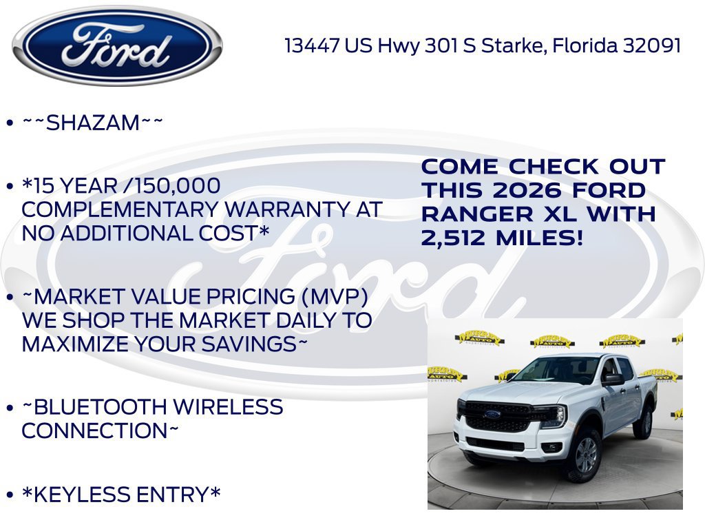 New 2026 Ford Ranger XL w/ Trailer Tow Package RWD image 5