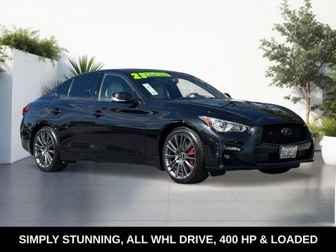 Certified 2023 INFINITI Q50 Red Sport 400 w/ Black Opal Edition image 1