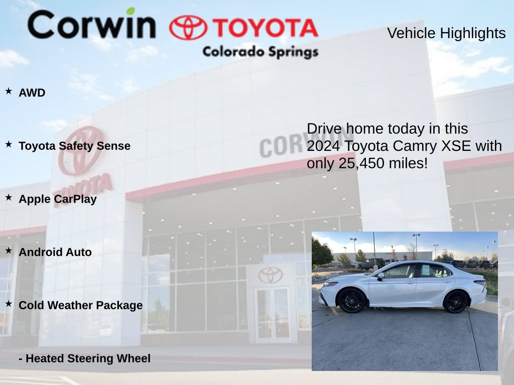 Used 2024 Toyota Camry XSE w/ Cold Weather Package AWD/4WD image 7