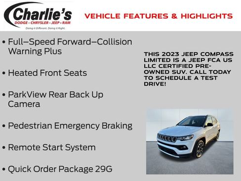 Certified 2023 Jeep Compass Limited image 13