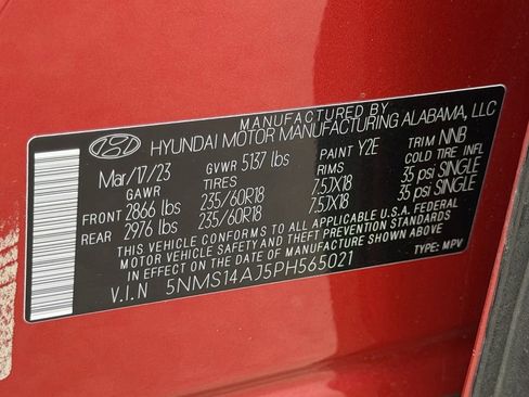 Used 2023 Hyundai Santa Fe SE w/ Cargo Package FWD image 29