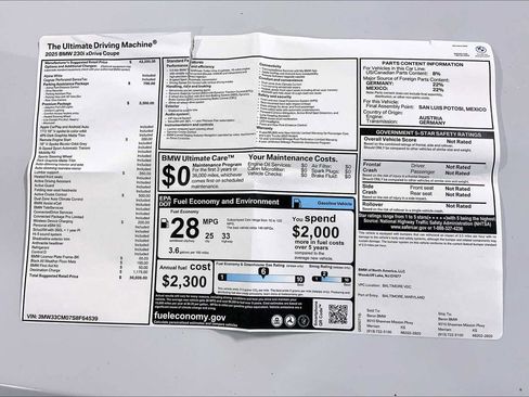 New 2025 BMW 230i xDrive Coupe w/ Premium Package image 22