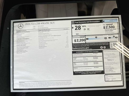 New 2026 Mercedes-Benz GLA 250 4MATIC image 40