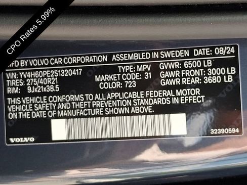Certified 2025 Volvo XC90 T8 Plus w/ Protection Package Premier AWD/4WD image 31