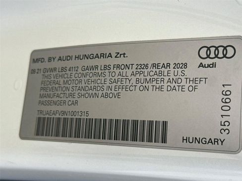 Used 2022 Audi TT 2.0T w/ S Line Competition Package AWD/4WD image 32