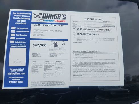 Used 2025 Toyota Tundra SR w/ SR Tow Package AWD/4WD image 12