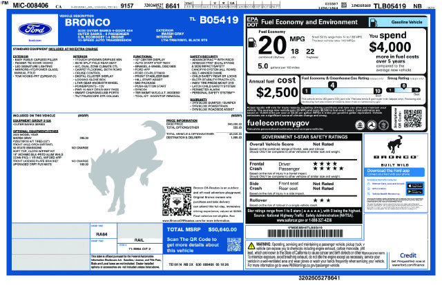 New 2026 Ford Bronco Outer Banks AWD/4WD image 33