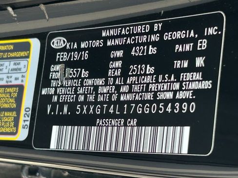 Used 2016 Kia Optima LX image 32