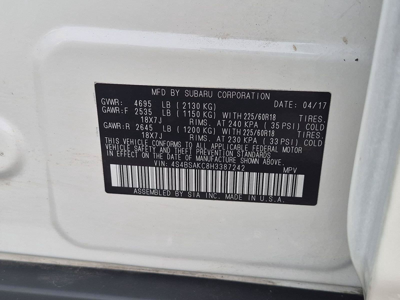 Used 2017 Subaru Outback 2.5i Limited AWD/4WD image 21