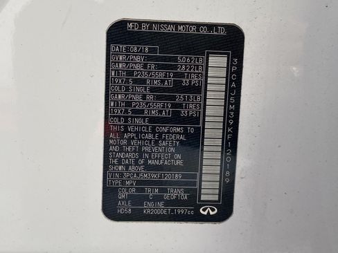 Used 2019 INFINITI QX50 Luxe AWD/4WD image 30