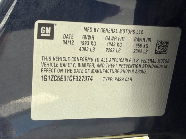 Used 2012 Chevrolet Malibu LT w/ Power Convenience Package FWD image 32