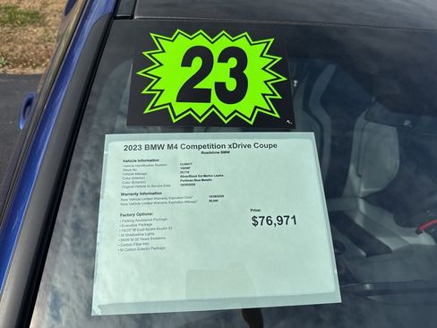 Used 2023 BMW M4 xDrive Competition w/ M Carbon Exterior Package image 20