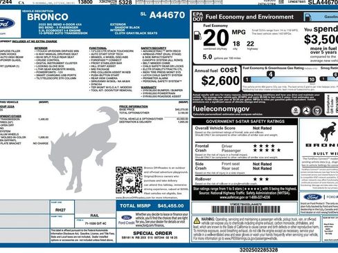 Used 2025 Ford Bronco Big Bend AWD/4WD image 3