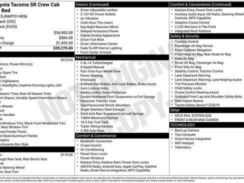 Used 2024 Toyota Tacoma SR AWD/4WD image 32
