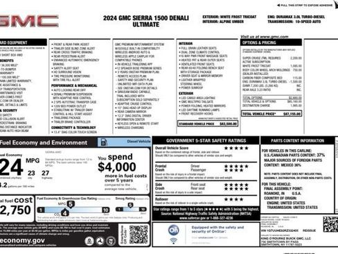 Used 2024 GMC Sierra 1500 Denali Ultimate image 36