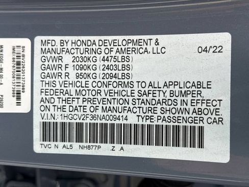 Used 2022 Honda Accord Sport image 19