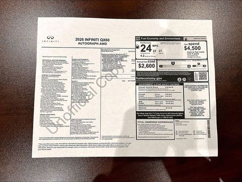 New 2026 INFINITI QX60 Autograph image 41
