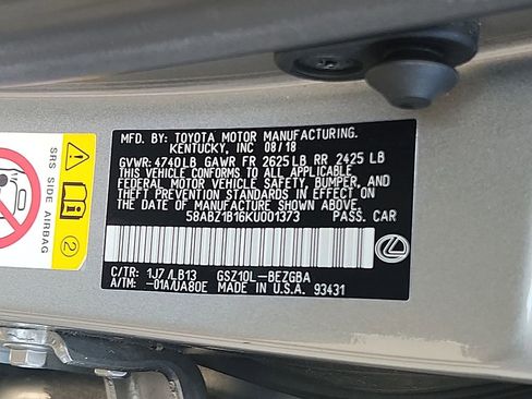 Used 2019 Lexus ES 350 w/ Accessory Package FWD image 28