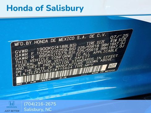 Used 2026 Honda HR-V Sport image 10