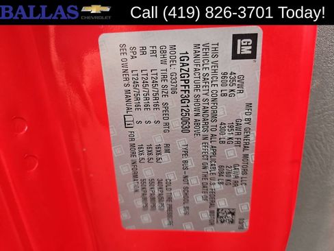 Certified 2016 Chevrolet Express 3500 LT w/ LT Preferred Equipment Group RWD image 35