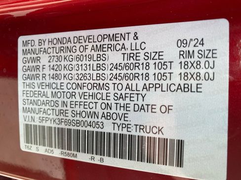 Certified 2025 Honda Ridgeline TrailSport image 39