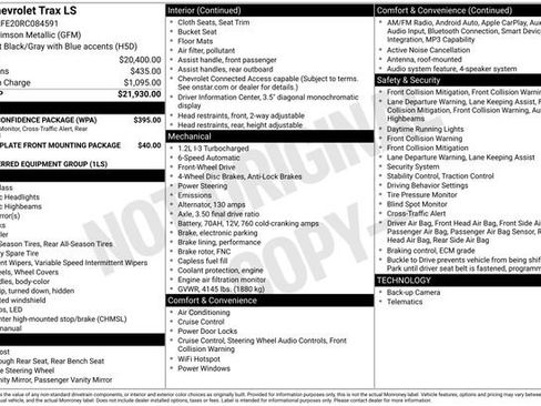 Used 2024 Chevrolet Trax LS w/ Driver Confidence Package FWD image 2