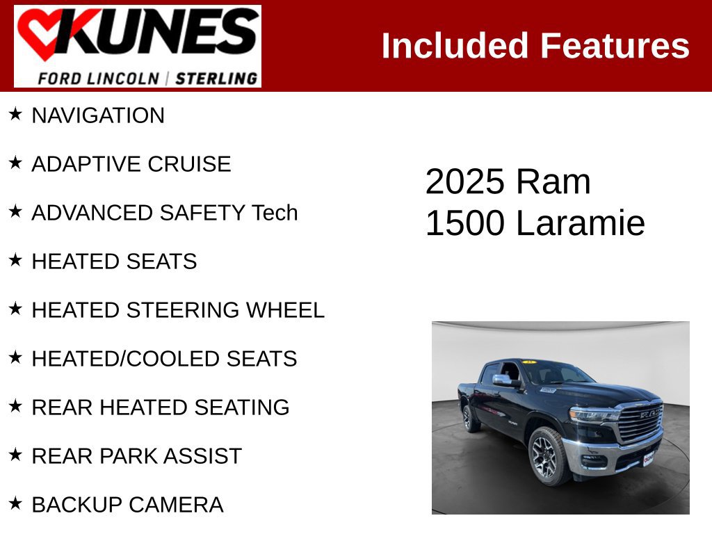 Used 2025 RAM 1500 Laramie AWD/4WD image 2